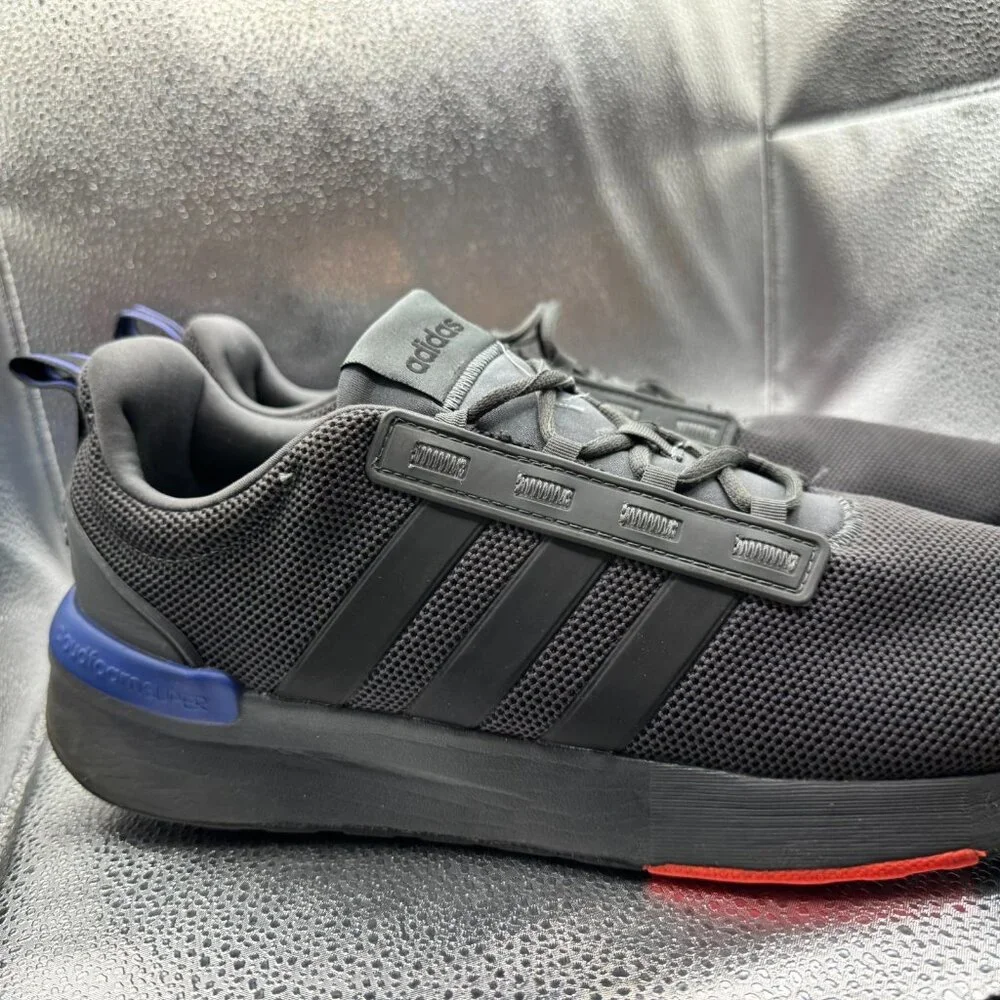 Size 14 Adidas Racer TR21 Black Mens Low Top Lace Up Running Sneaker Shoe GZ8185